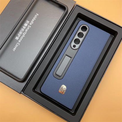 Galaxy Z Fold6 Business Class Leather Kickstand Case
