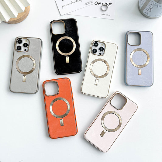Lavish Denim Textured Bling MagSafe Case - iPhone