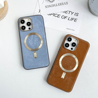 Lavish Denim Textured Bling MagSafe Case - iPhone