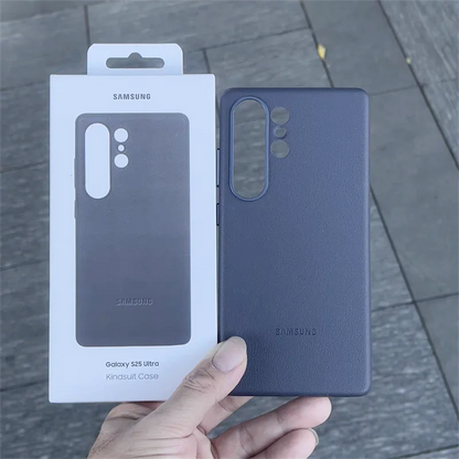Galaxy S25 Ultra Slim Luxury Leather Shield Case