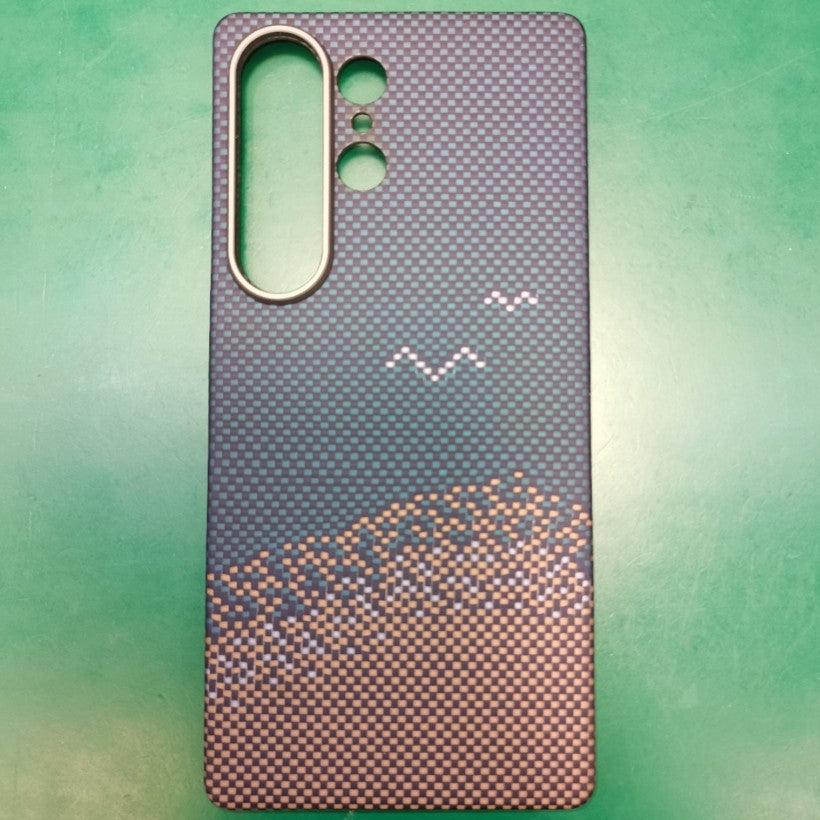Galaxy S25 Ultra Sunset Horizon Geometric Case