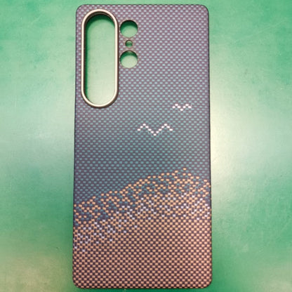 Galaxy S25 Ultra Sunset Horizon Geometric Case