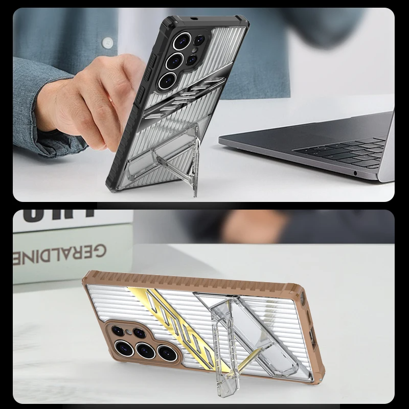 Flex Shield Anti Slip Kickstand Case - Samsung