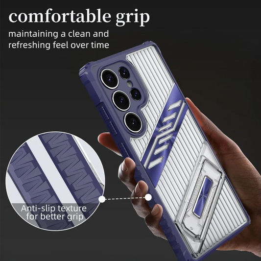 Flex Shield Anti Slip Kickstand Case - Samsung