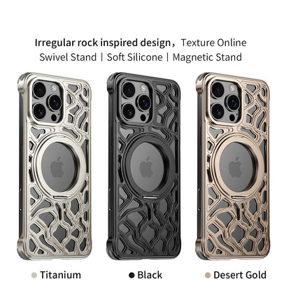 Premium Irregular Pattern Metal Case - iPhone