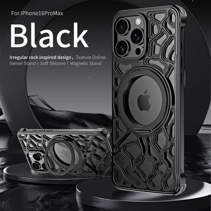 Premium Irregular Pattern Metal Case - iPhone