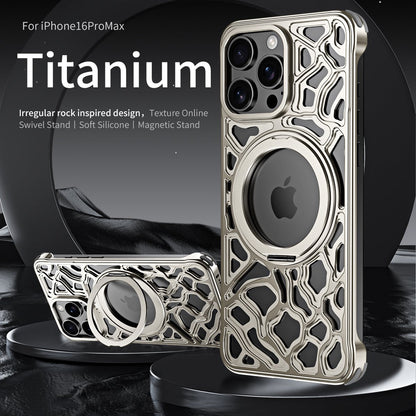 Premium Irregular Pattern Metal Case - iPhone