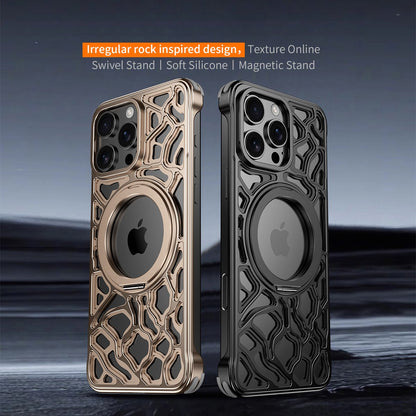 Premium Irregular Pattern Metal Case - iPhone