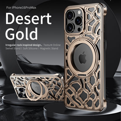 Premium Irregular Pattern Metal Case - iPhone