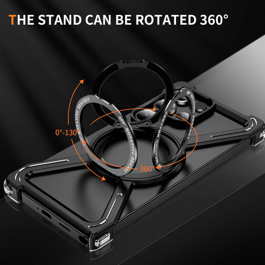 Galaxy S25 Ultra Titan Shield Rotating Ring Stand Case