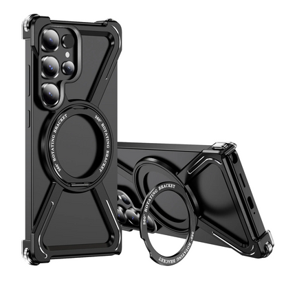 Galaxy S25 Ultra Titan Shield Rotating Ring Stand Case