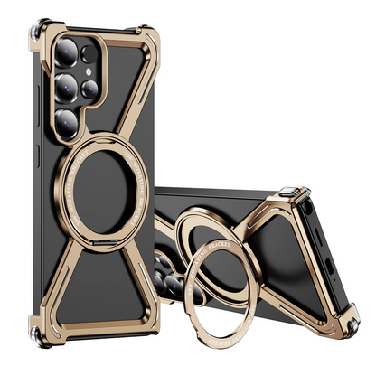 Galaxy S25 Ultra Titan Shield Rotating Ring Stand Case