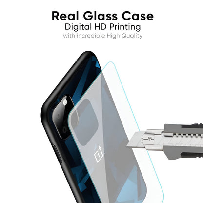 Blue Mirage Glossy Glass Case - OnePlus