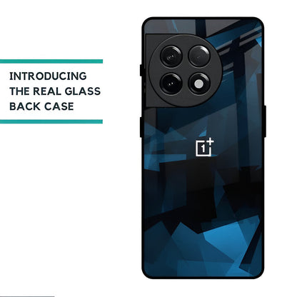 Blue Mirage Glossy Glass Case - OnePlus