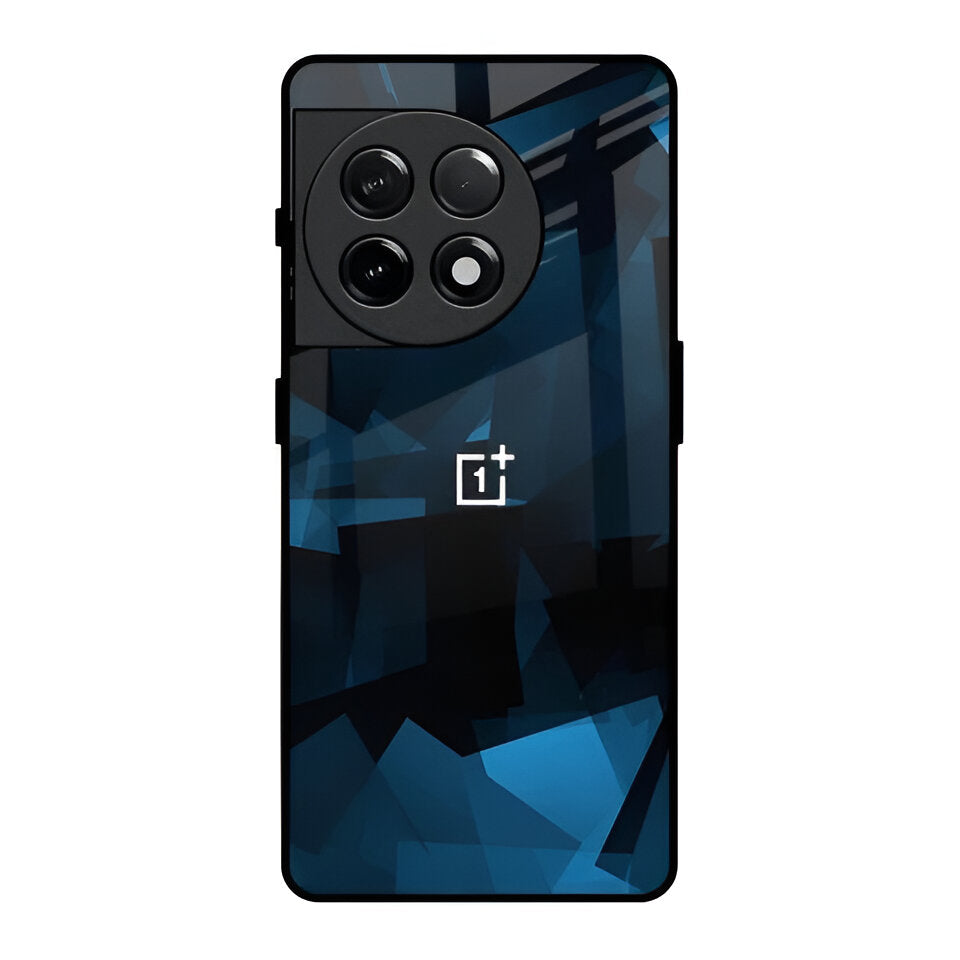 Blue Mirage Glossy Glass Case - OnePlus
