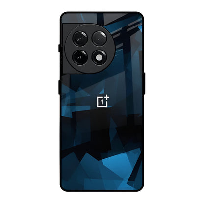 Blue Mirage Glossy Glass Case - OnePlus