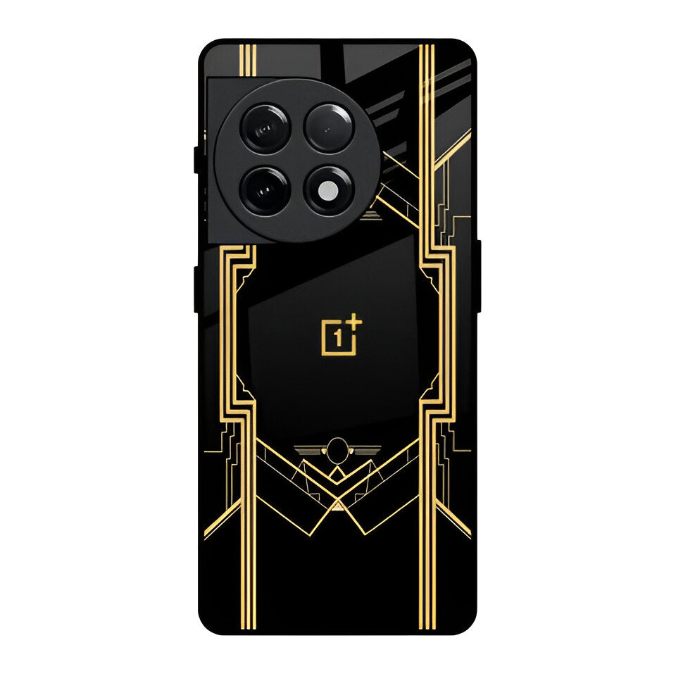 Golden Nexus Glass Case - OnePlus