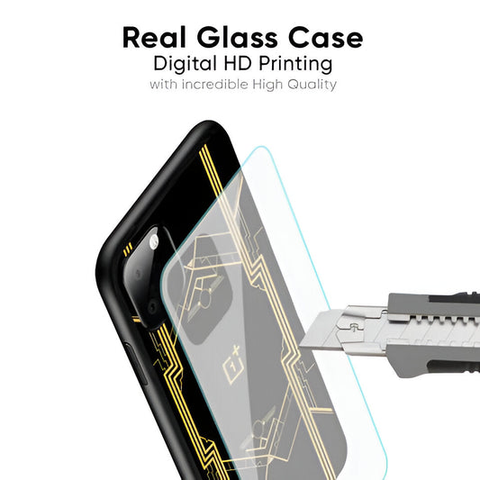 Golden Nexus Glass Case - OnePlus