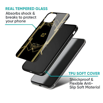 Golden Nexus Glass Case - OnePlus
