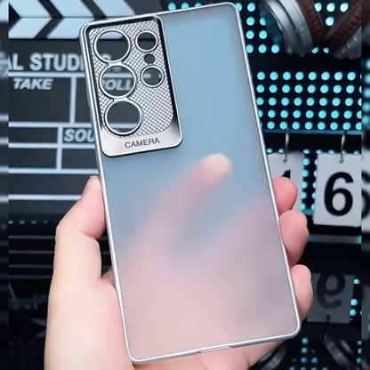 Elegant Frosted Metal Frame Case - Samsung