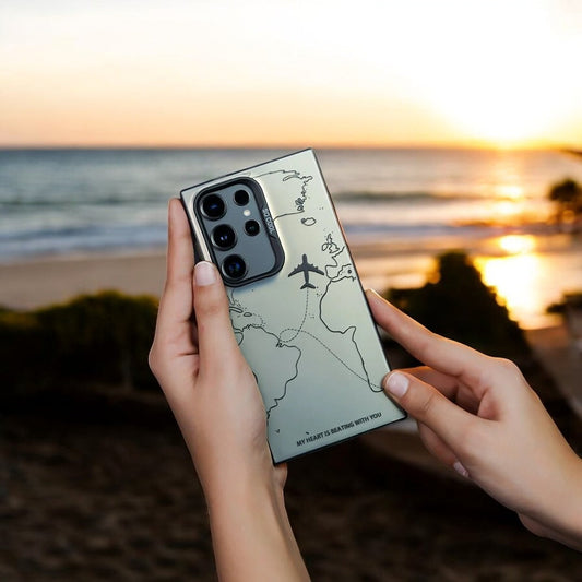 Travel Inspired Airplane Route Design Case - Samsung