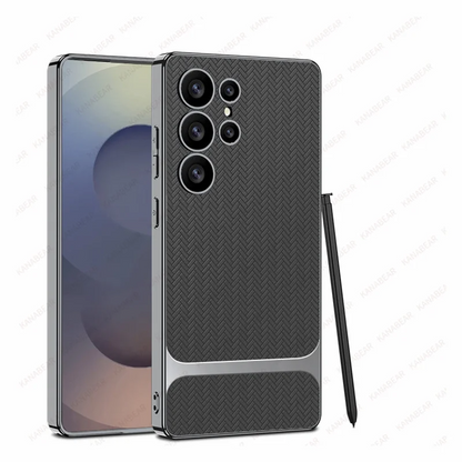 Electroplated Seat Pattern Armor Case - Samsung