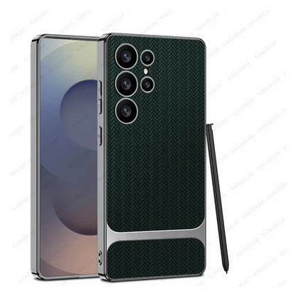 Electroplated Seat Pattern Armor Case - Samsung