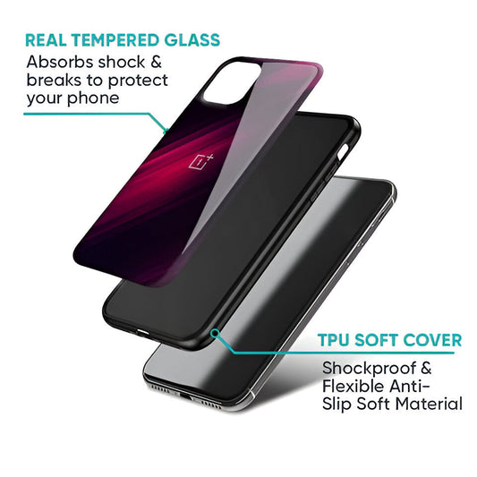 Premium Razor Black Glass Case - OnePlus