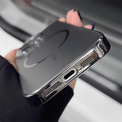 Luxury Magnetic Matte Plating Frame Case - iPhone