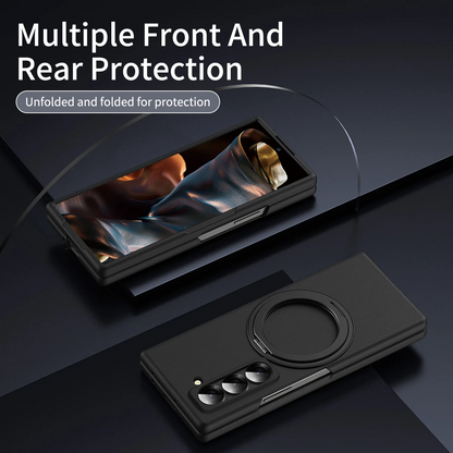 Galaxy Z Series Magnetic Grip Armor Case with Kickstand