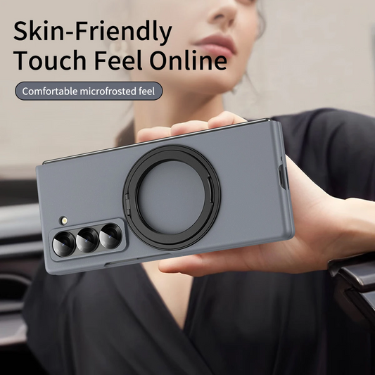 Galaxy Z Series Magnetic Grip Armor Case with Kickstand