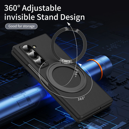 Galaxy Z Series Magnetic Grip Armor Case with Kickstand