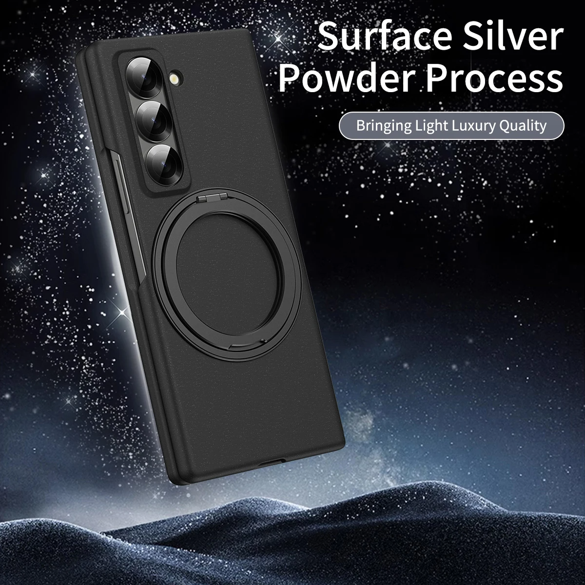 Galaxy Z Series Magnetic Grip Armor Case with Kickstand