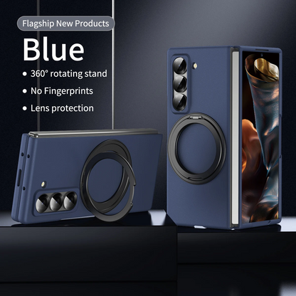 Galaxy Z Series Magnetic Grip Armor Case with Kickstand