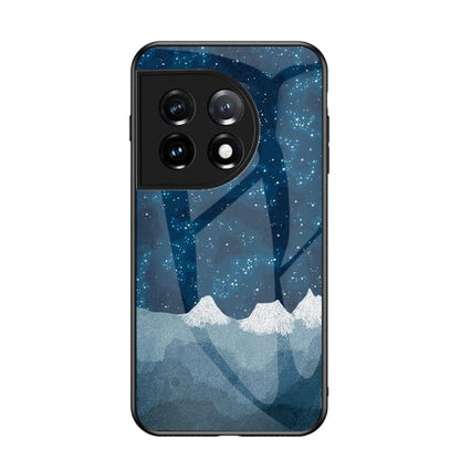 Cosmic Peaks Starry Night Glass Case - OnePlus