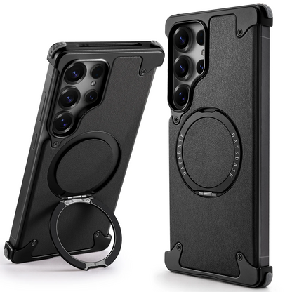 Galaxy S25 Ultra Pivot Metal Matte Armor Kickstand Case