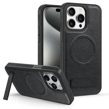 Classic Leather MagSafe Kickstand Case - iPhone
