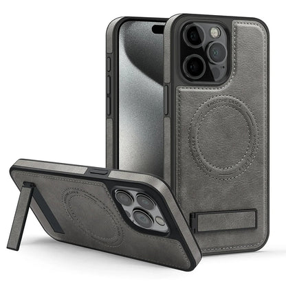 Classic Leather MagSafe Kickstand Case - iPhone