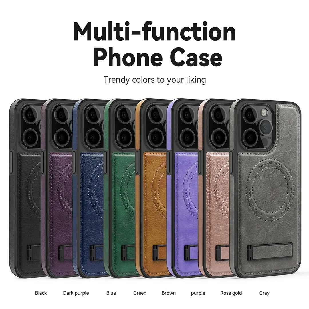 Classic Leather MagSafe Kickstand Case - iPhone