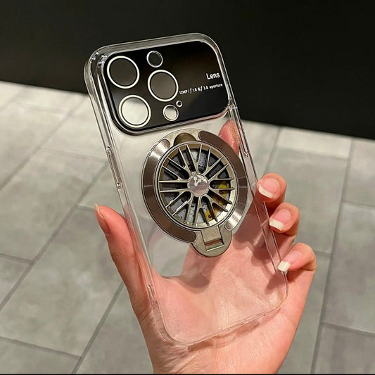 Stellar Clear Rotary MagSafe Stand Case - iPhone