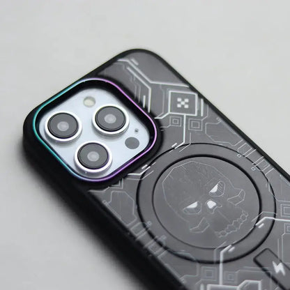 Cyberpunk Skull Engraved MagSafe Case - iPhone