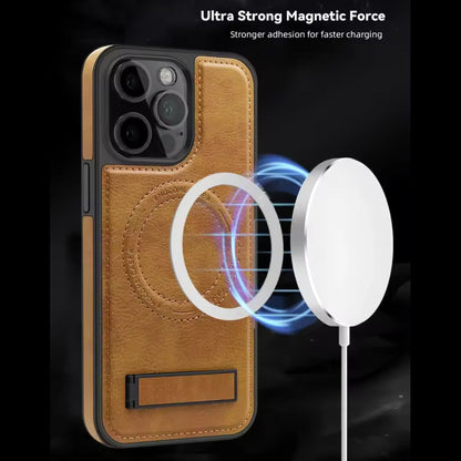 Classic Leather MagSafe Kickstand Case - iPhone