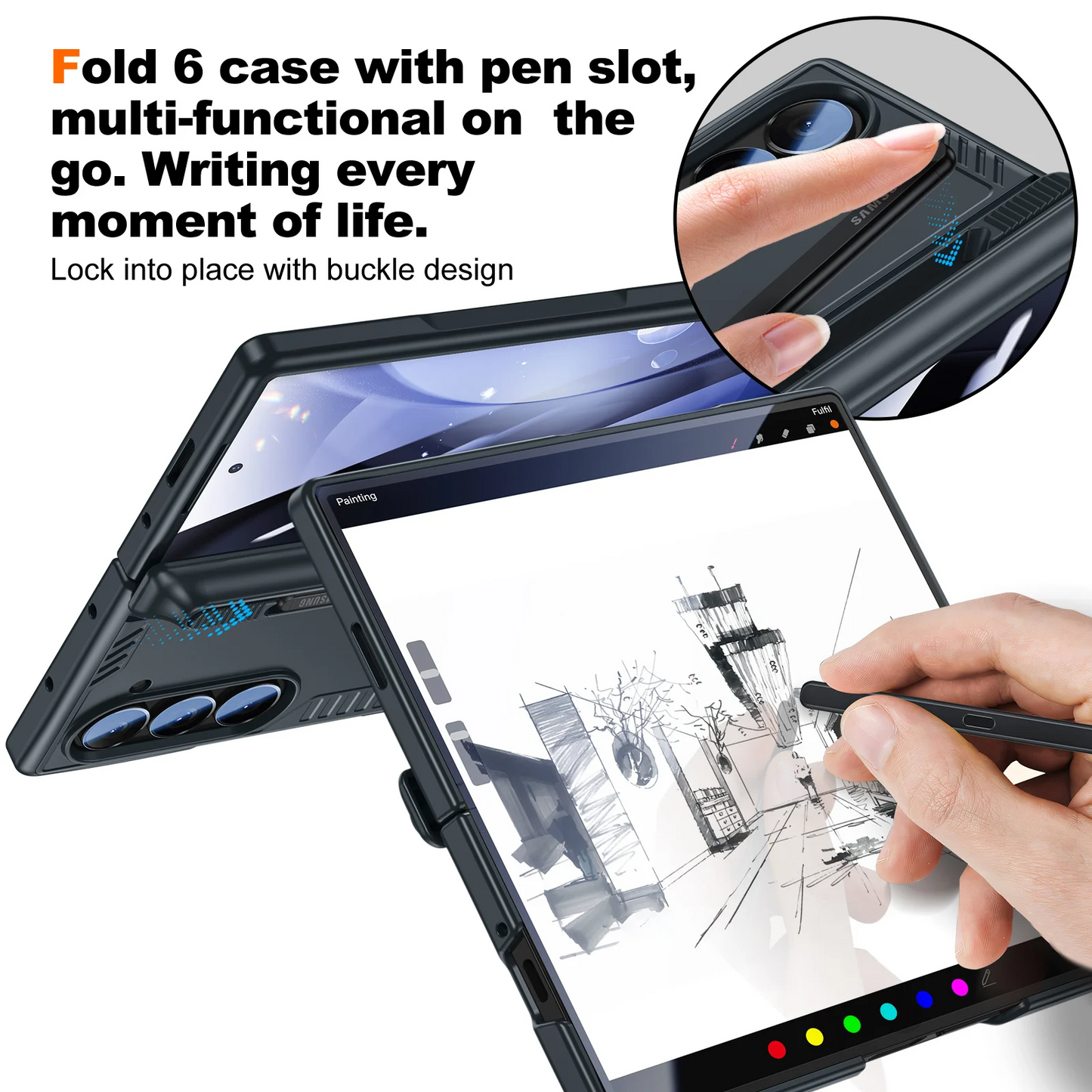 Galaxy Z Fold6 Titan Guard Screen & Hinge Armor Case