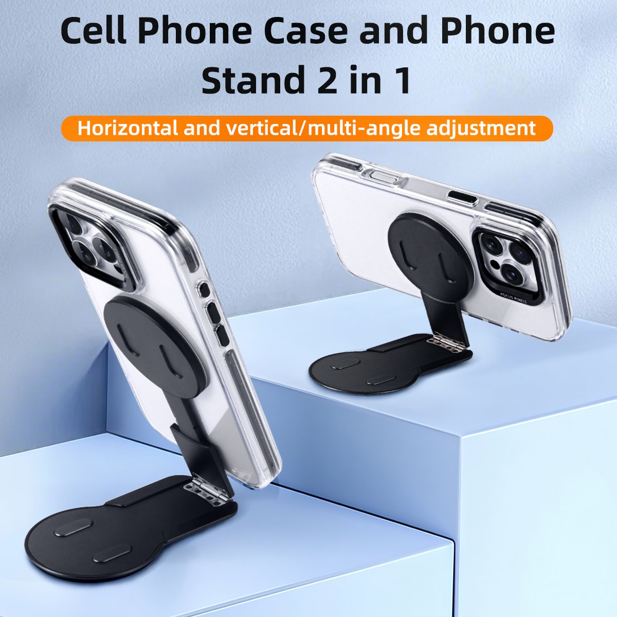 Ultimate Clear Booster Riser Stand Case - iPhone