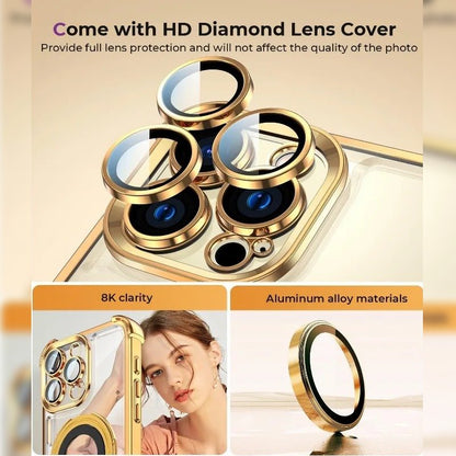 Lustrous Reinforced Magnetic Kickstand Case - iPhone