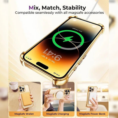 Lustrous Reinforced Magnetic Kickstand Case - iPhone