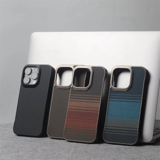 Embossed Carbon Fiber Frameless MagSafe Case - iPhone