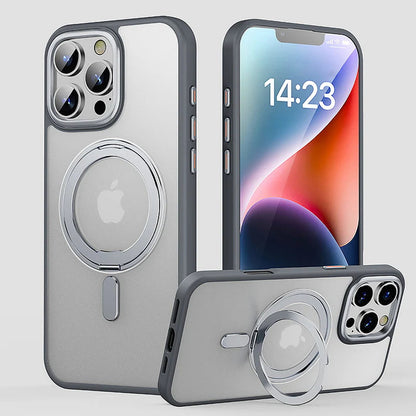 Ultimate Clear Metal Stand MagSafe Case - iPhone