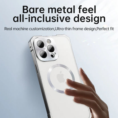 Frosted Translucent Metal Frame Case - iPhone