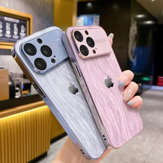 Elegant Oak-Inspired Hybrid Case - iPhone